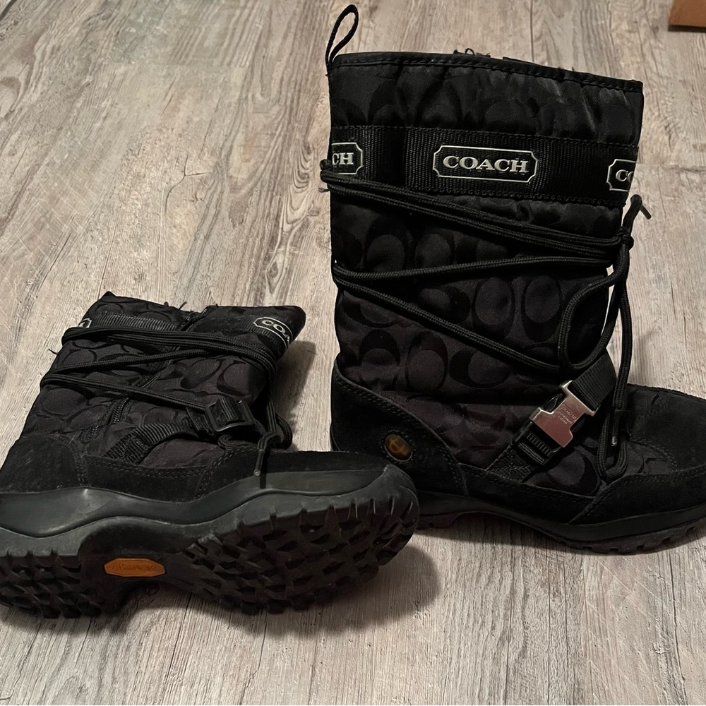 Coach Black Ankle Boots size 6